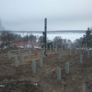 Фундаменты на забивных ЖБ сваях